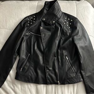 Miss London Black Leather Jacket